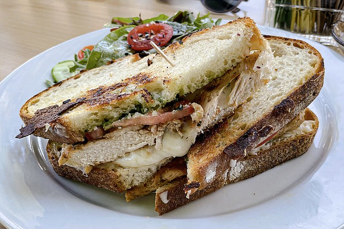 Chicken pesto sandwich