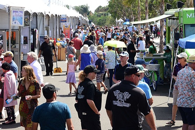 ArtWalk Carlsbad features more than 150 artists’,  KidsWalk, musical performers, food trucks and stands, and more.