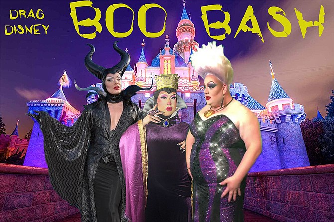 The Boo Bash flyer linked to the transfamilysos.org website, which included this image promoting the event’s Disney Villain Drag Show — billed on the flyer as “family-friendly.”