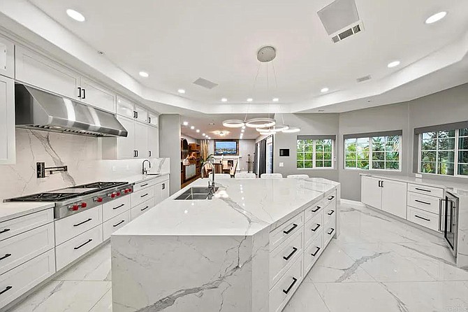 It’s a kitchen island the way Australia is an ocean island.