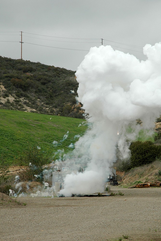 Detonation of explosives.