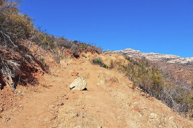 Lawson trail with Gaskill Peak in background.