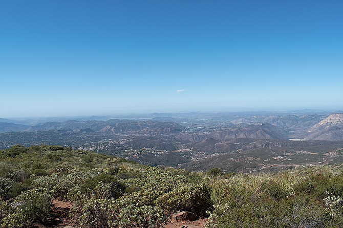 Looking west from the peak.