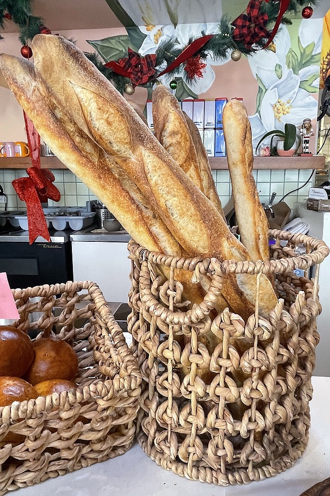 Baguettes baked fresh daily