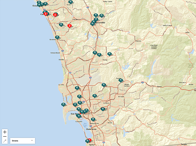 Crime Mapping DUIs (green icons) from Thanksgiving to Sunday after Thanksgiving.