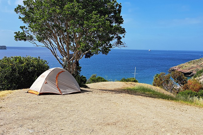 My camp at Two Harbors.