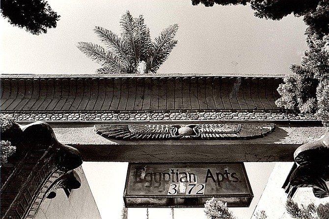 3772 Park Boulevard, San Diego. By the 1930s, bungalow courts were appearing in a fantastic variety of styles: Tudor, Dutch, French, Moorish, Egyptian (celebrating the discovery of King Tutankhamen’s tomb in 1922).