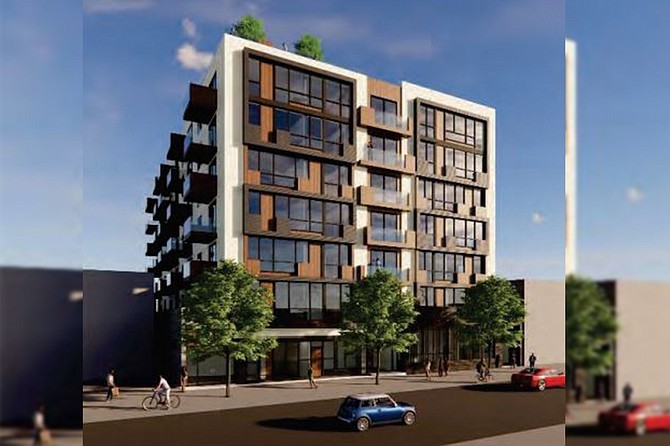 The seven-story project will provide 43 dwellings.
