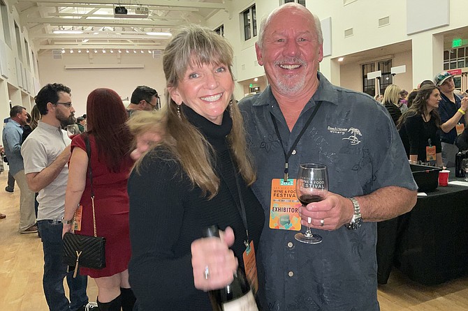 Owners Kim and George Murray of Fallbrook’s Beach House Winery.