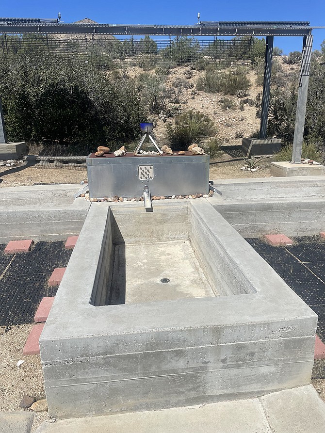 Concrete mineral bath at the The Institute of Perception.