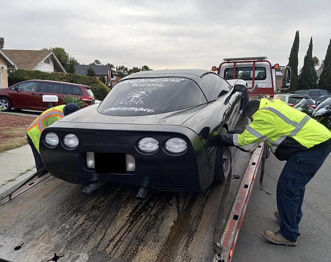 Police impounded all four vehicles and posted the bust photos on their social media accounts.