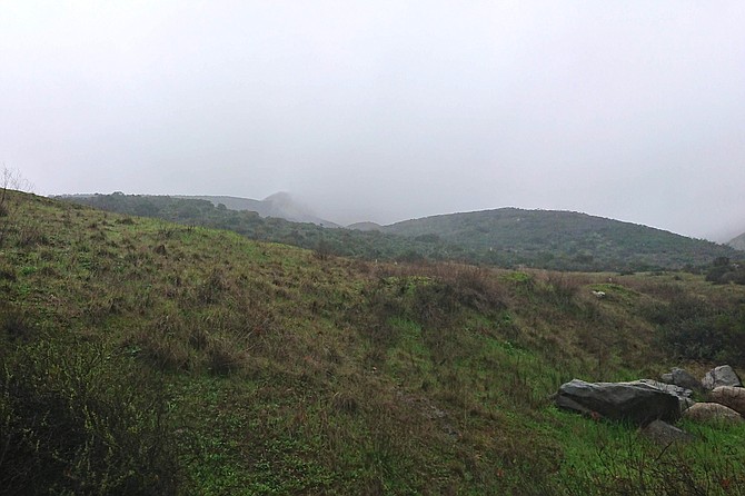 Looking up at Kwaay Paay.