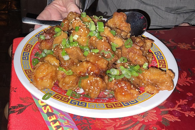 Orange chicken, perennially popular