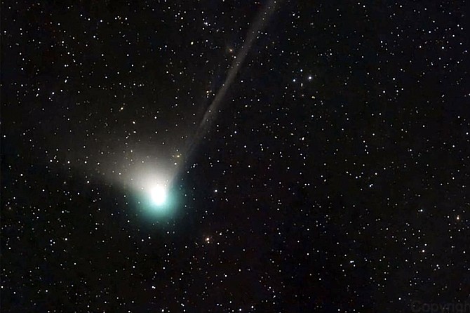 Comet ZTF will be difficult to see without help from a telescope or binoculars and won't appear green in color because the human eye is colorblind at low light levels.