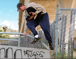 James Ziegler-Kelly lived under a bridge in Mission Valley
while attending SDSU.