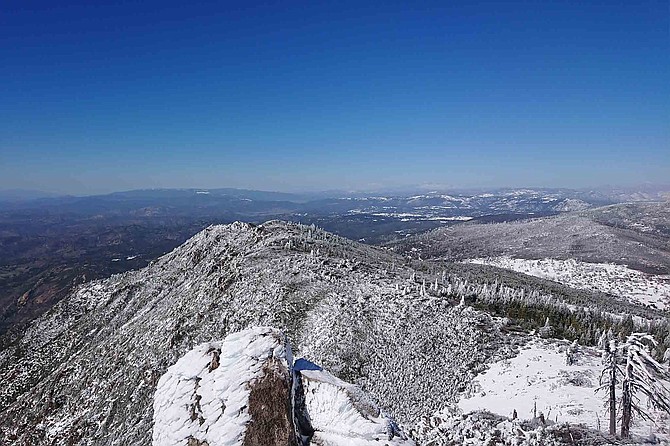 Where winter falls away into lush chaparral.