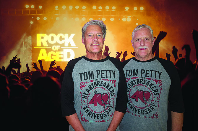 Jeff Schafer (on the right) and the author at the last Tom Petty concert