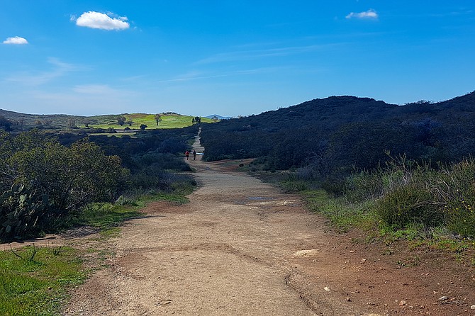 Looking back on the straightaway.