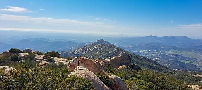 Looking west from the summit.