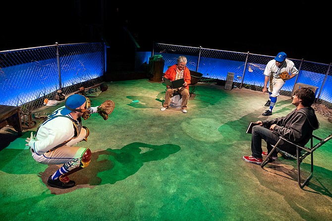 The Old Globe: somehow putting baseball on stage.
