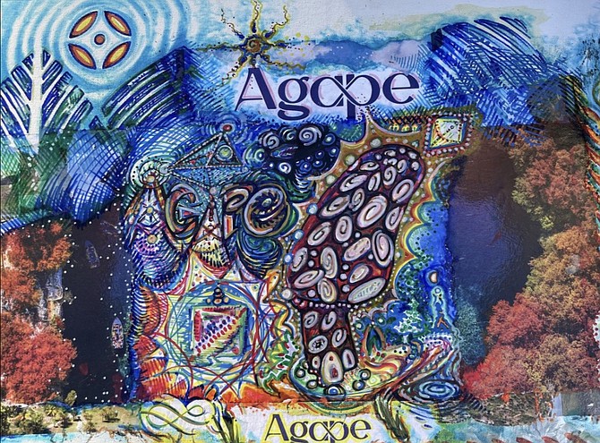 A participant painted this for the group.
