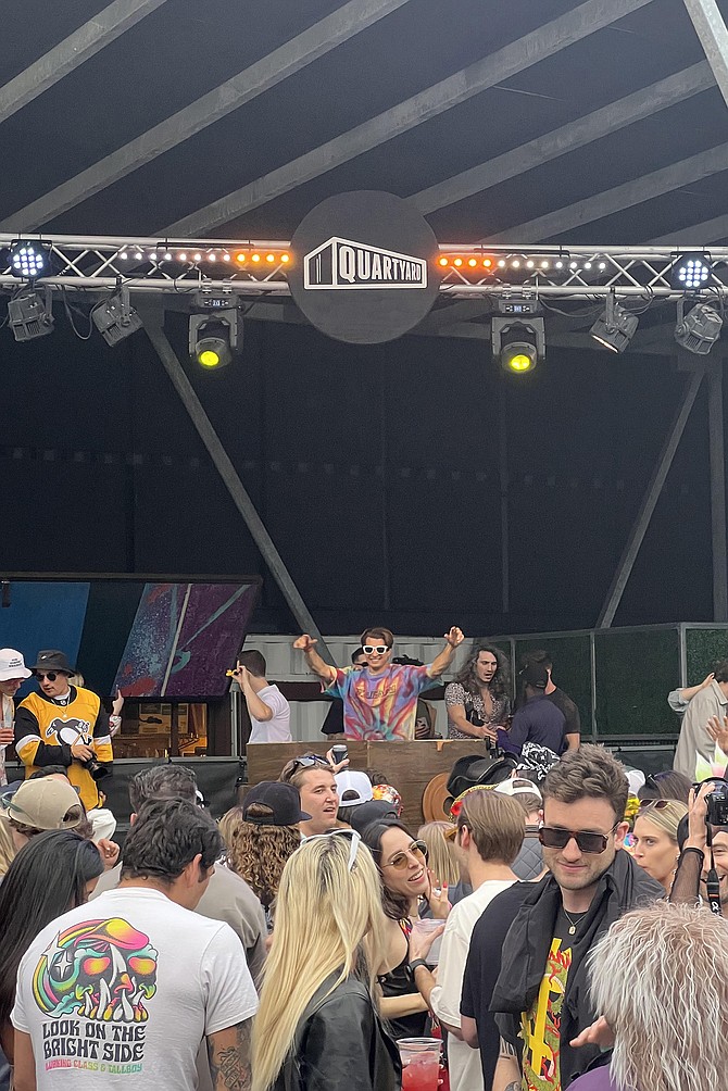 The DJs kept the party moving.