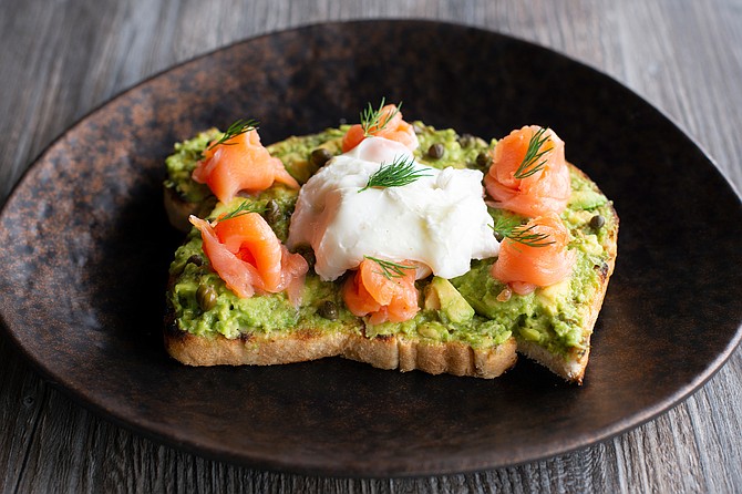 Salmon avocado toast: simplicity and style.