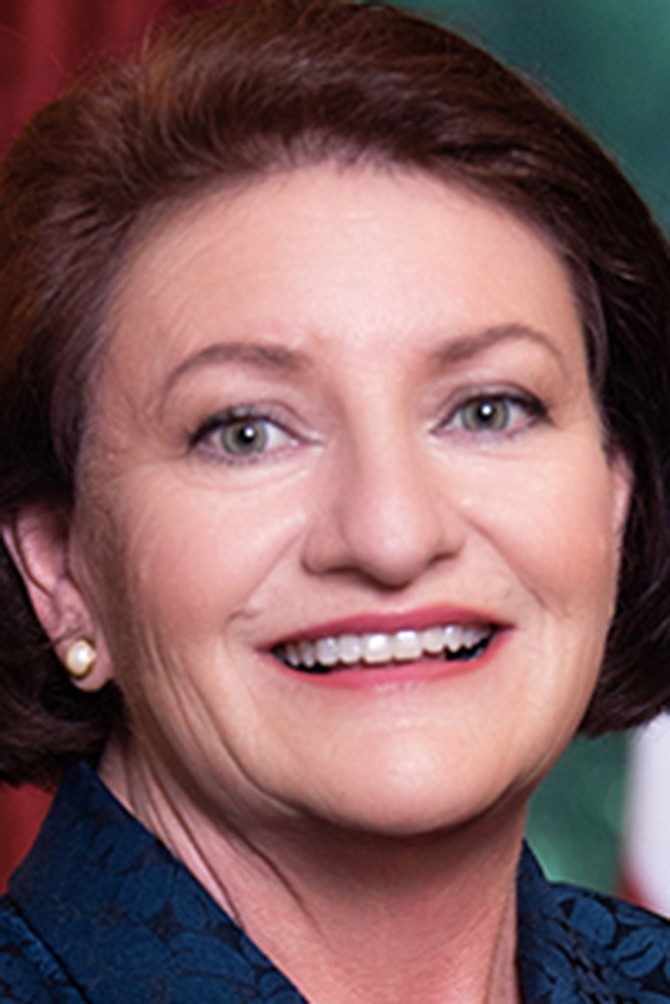 Water association makes it rain for Toni Atkins.