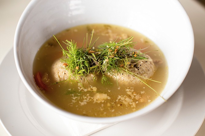 Matzah ball soup - how to defeat a dreary day.