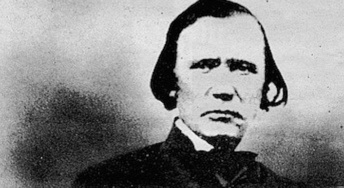 Kit Carson had been riding alongside Johnston in the first group, but his horse had fallen, throwing him.