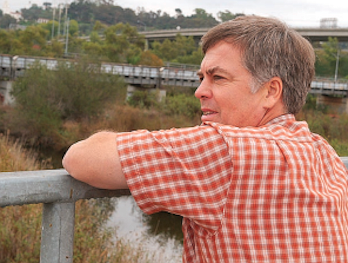 San Diego River Foundation's Rob Hutsel wants hiking trails along the river.