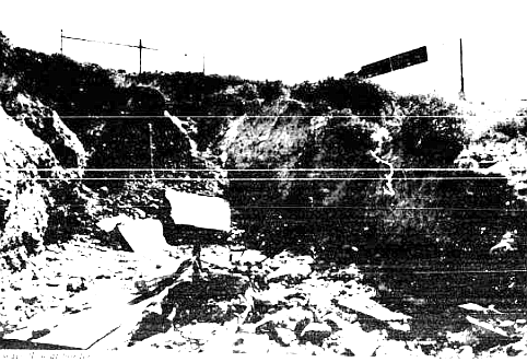 Sewage flow at border