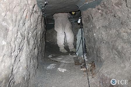The people in the tunnel turned out to be members of the Mexican military.