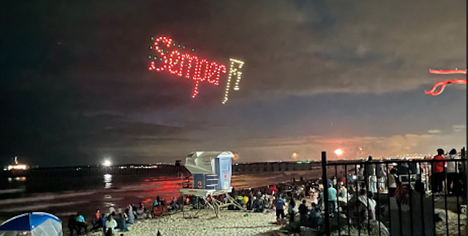 From 2022 drone show in Imperial Beach