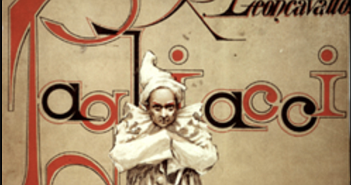 Cover of the original vocal score of Pagliacci