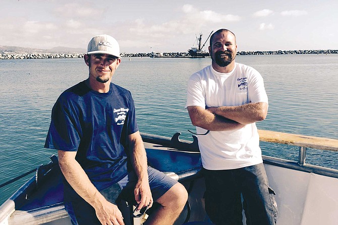 Chad Steffen (left) and Josh Aardema located the A.C.E. in June 2007.