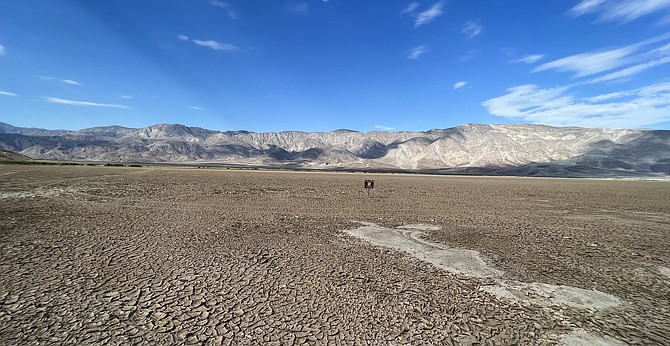 By the time we made it out to the desert, 18 days after the downpour, there was no sign of a wet lake.