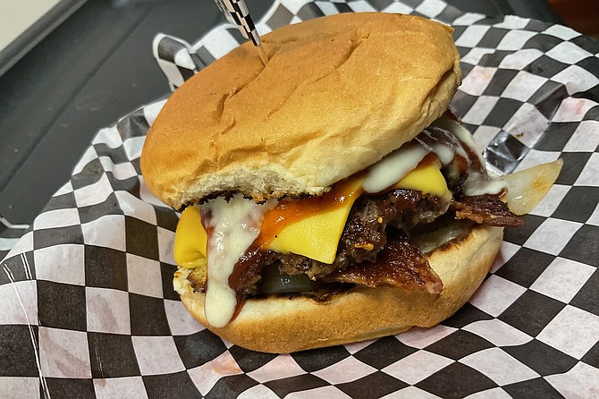 Diane’s Scotty Too Hotty burger - bacon in there comes alive with the jalapeño.