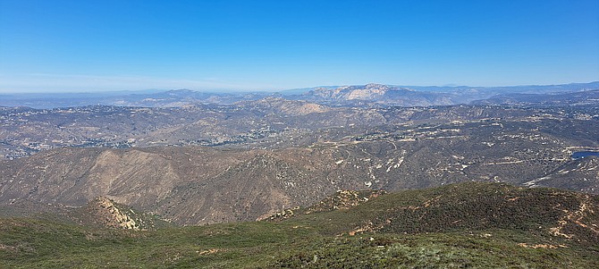 Looking north