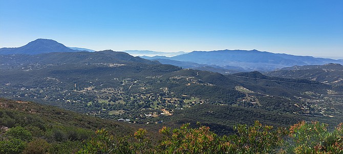 Looking south