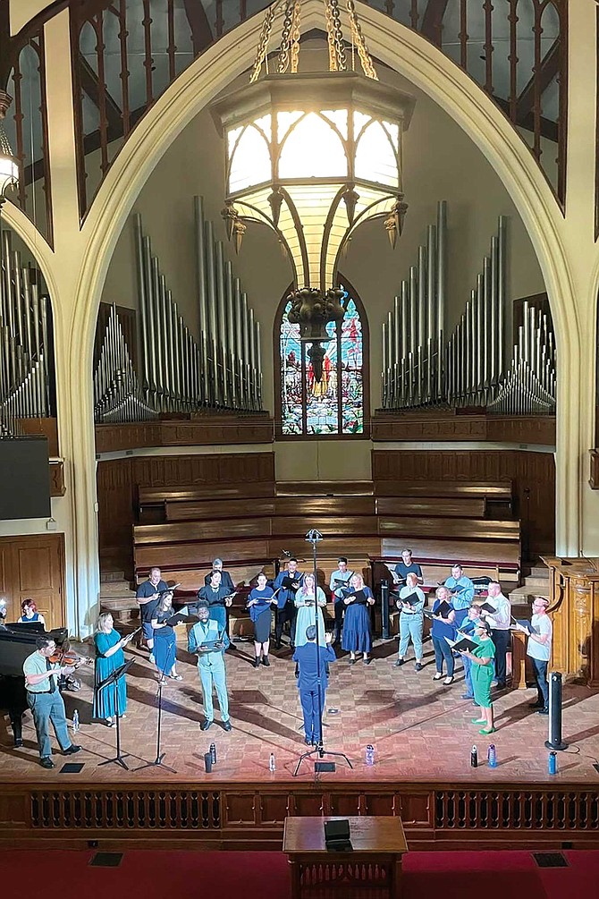 Sacra/Profana at First Presbyterian Church. The sound is heavy in feeling, and asks how we bring quiet grace back into our daily lives after suffering a loss.