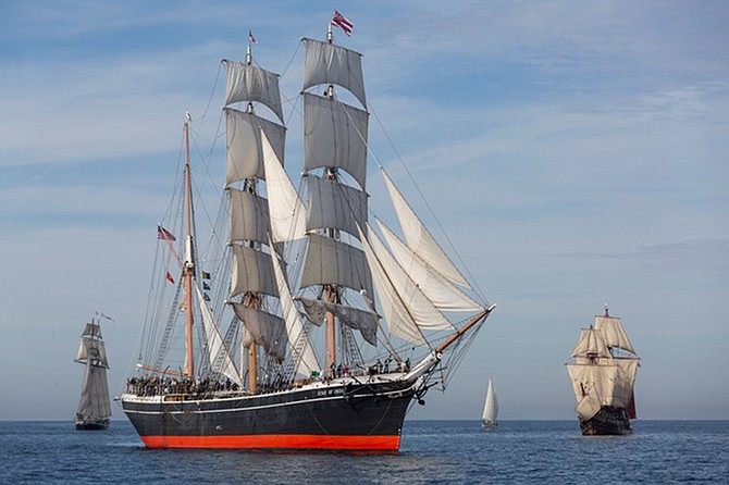 San Diegans will have the chance to see the Star of India leave the Maritime Museum of San Diego at 9:00am under tow move through San Diego Bay until reaching a position two to three miles west of Point Loma where, weather permitting, the tow will be passed, and Star of India will proceed under sail.