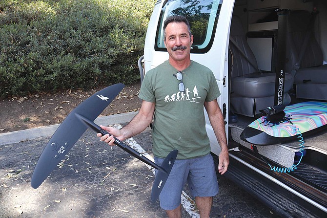 Dr. Steve’s latest King’s foilboard.