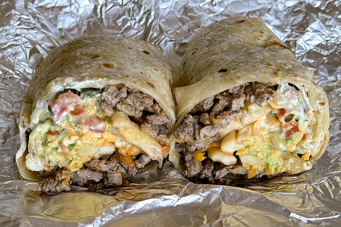 A California burrito from El Polo Grill