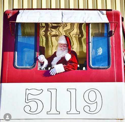 Passengers riding in Coach Class enjoy the North Pole Limited from one of our restored 1920s vintage commuter cars as they go on an amazing experience on our journey to the North Pole!