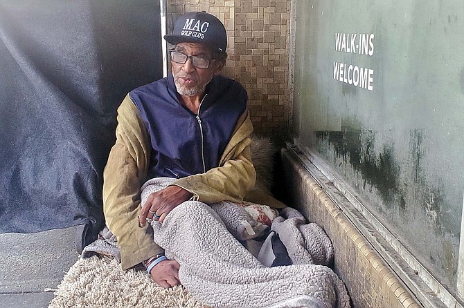 Michael Wright’s been homeless for 30 years, almost half of his life, and would probably be categorized as chronically homeless.