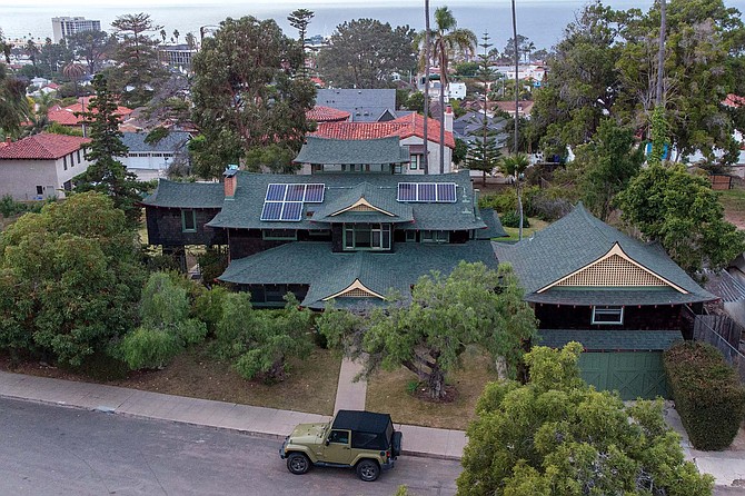 Located at 1428 Soledad Avenue in La Jolla, what’s known as the “House of Dreams” was built in the early 1900s by a “world traveler” named Florence Howard, who had a keen interest in Asiatic art and style.