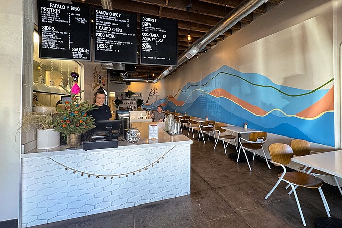 The Papalo BBQ counter and dining room