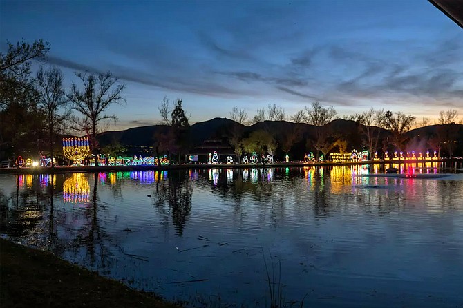 Lights at the Lakes is a drive-through light show featuring dazzling displays synchronized to music from your car radio for the entire family to enjoy.