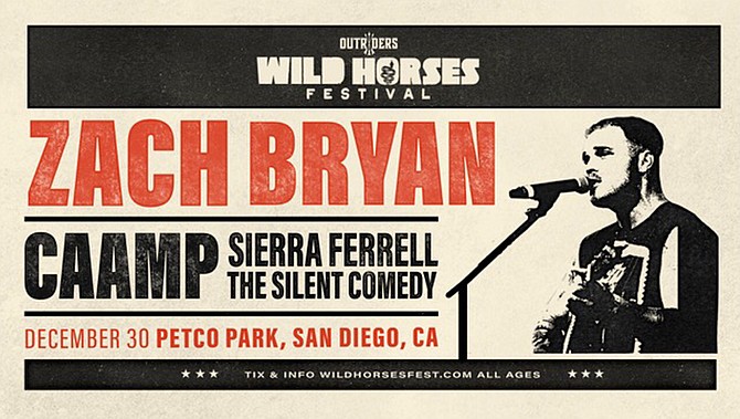 Zach Bryan will headline the Wild Horses Music Festival and will be joined by Zach Bryan and Trampled By Turtles, Sierra Ferrell and local favorite The Silent Comedy.